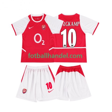 Barn Fotballdrakter Arsenal BERGKAMP 10 2003 Hjemme Retro 2002 Kortermet